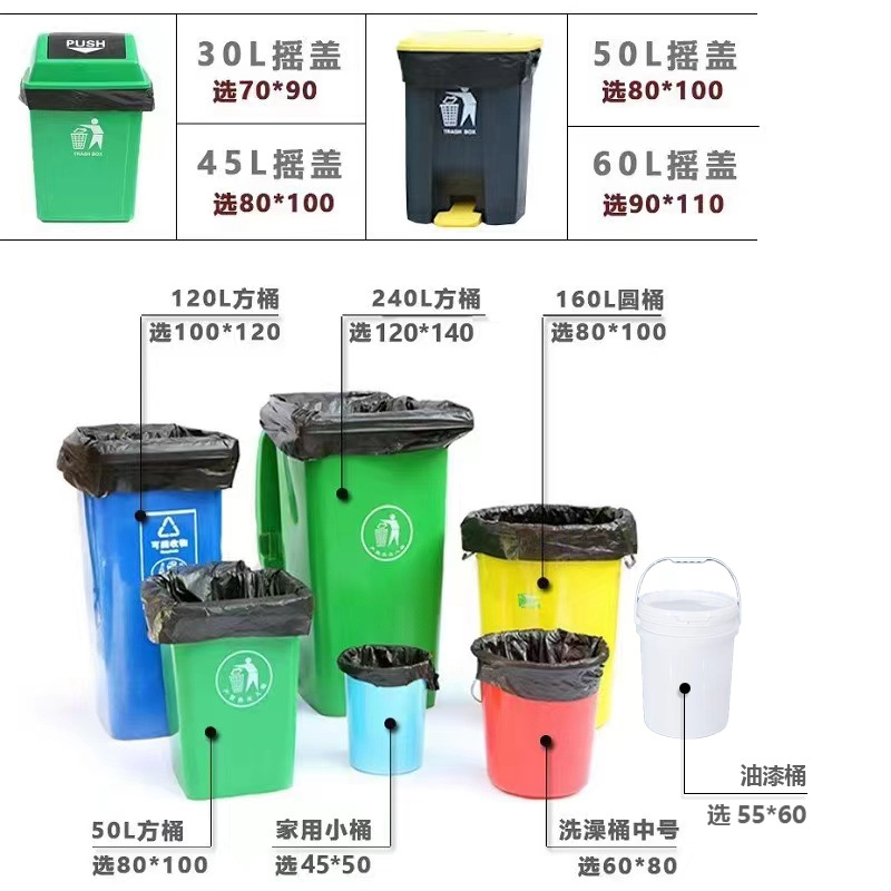 一般飯店用多大的垃圾袋？